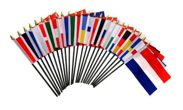 Euro 2024 - 6" x 4" Hand Wavers Flag Pack 